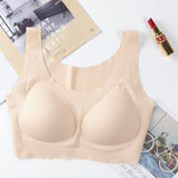 Wireless Seamless Vest Bras Full Coverage Comfy Soft Invisible Sleep Daily Bra