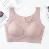 Wireless Seamless Vest Bras Full Coverage Comfy Soft Invisible Sleep Daily Bra