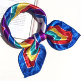 Silk Scarf 50 x 50 cm Small Square Scarf Handkerchief