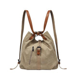 Women Canvas Tote Bag Handbags Convertible Backpack