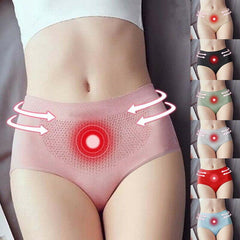 3pcs Women Cotton Middle Waist Underpants Stretchy Honeycomb Briefs