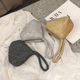 Women Evening Bag Triangle Clutch Purse Party Wedding Prom Pouch