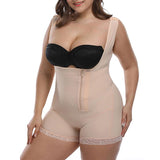 Women Full Body Shaper Butt Lifter Open Bust Wide Strap Slimmer