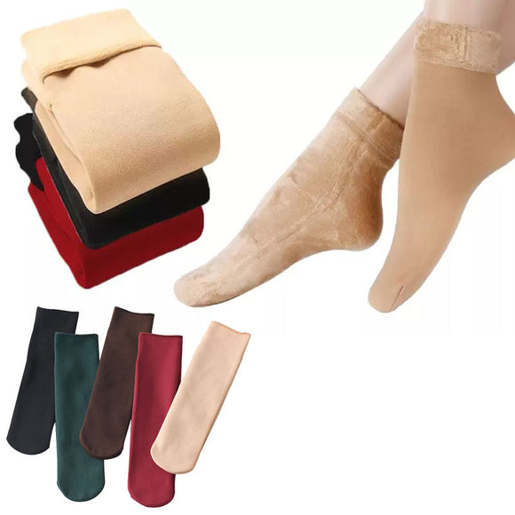 Women's Socks Seamless Velvet Boots Sleeping Wool Thermal Warmer