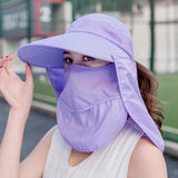 Women Sun Wide Brim UV Protection Fishing Hats
