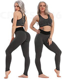 Women Yoga Gym Sports Leggings Fitness Butt Lift Textured Booty Pants