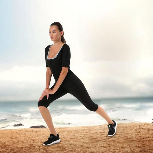 Women Waist Slimming Knee-Length Pants, Thermal Sweat Workout Pants –  NiceDays Health