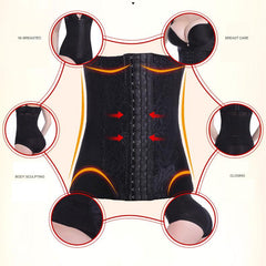 Women's Underbust Latex Sports Waist Trainer Corsets Hourglass Body Shaper