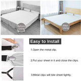 4pcs Bed Sheets Holder Straps Mattress Corner Gripper Clips