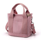 Women Canvas Tote Bag Handbags Shoulder Bags Zip Crossbody Bag