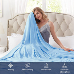 Cooling Blanket 100% Bamboo Silky & Lightweight
