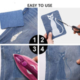 Denim Fabric Iron on Patches for Clothing Jeans Jacket DIY Repair Decor