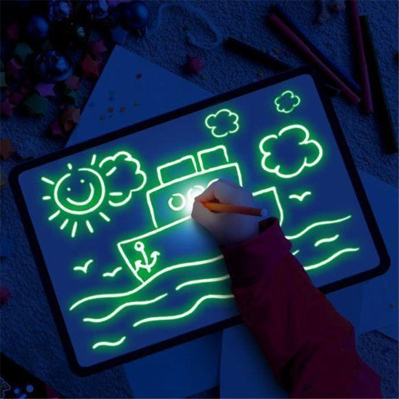 LED Luminous Drawing Board Magic Draw With Light-Fun