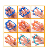 3PCS Finger Gripper Silicone Hand Gripper Resistance Band