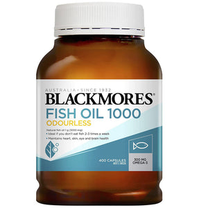 Blackmores Odourless Fish Oil 1000 400 Capsules