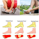 4pcs Cushioned Arch Foot Support Decrease Plantar Fasciitis Pain
