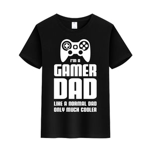 Unisex Funny T-Shirt I'M A GAMER DAD Graphic Novelty Summer Tee