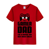 Unisex Funny T-Shirt I'M A GAMER DAD Graphic Novelty Summer Tee