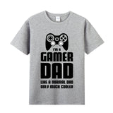 Unisex Funny T-Shirt I'M A GAMER DAD Graphic Novelty Summer Tee