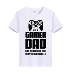 Unisex Funny T-Shirt I'M A GAMER DAD Graphic Novelty Summer Tee
