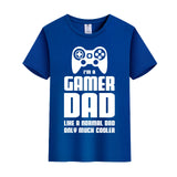 Unisex Funny T-Shirt I'M A GAMER DAD Graphic Novelty Summer Tee