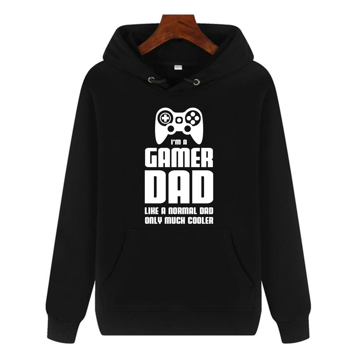 Funny Humor Print Hoodie I'M A GAMER DAD Hooded Sweatshirt