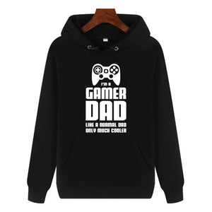 Funny Humor Print Hoodie I'M A GAMER DAD Hooded Sweatshirt