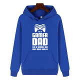 Funny Humor Print Hoodie I'M A GAMER DAD Hooded Sweatshirt