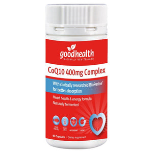 Good Health Co Q10 400mg Complex + Fish Oil +Vitamin D 60 Capsules