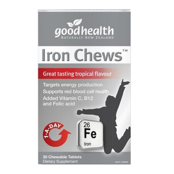 Good Health Iron Chews - One a day 30 chewable tablets
