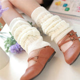 Women's Lolita Socks Leg Warmers Knitted Long Knee Foot Cover