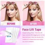 Invisible Face Lift Tape NZ: Instant Neck & Cheek Lift, Face Tape for Wrinkles, Double Chin & Cosmetic Enhancement - 120 PCS
