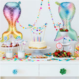 Mermaid Aluminum Foil Balloons Birthday Party Supplies Decorations