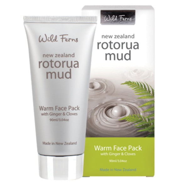 Parrs Wild Ferns Rotorua Mud Warm Face Pack with Ginger & Cloves 90mL