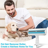 Reusable Pet Dog Cat Hair Fur Lint Removal Remover Roller Tool