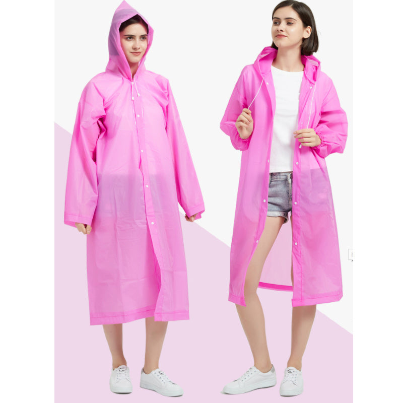 Unisex Raincoat Waterproof Poncho Reusable Plastic Camping Festival Rain Coat