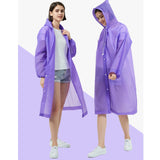 Unisex Raincoat Waterproof Poncho Reusable Plastic Camping Festival Rain Coat