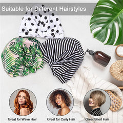 Reusable Stylish Waterproof Shower Hair Bow Bath Caps