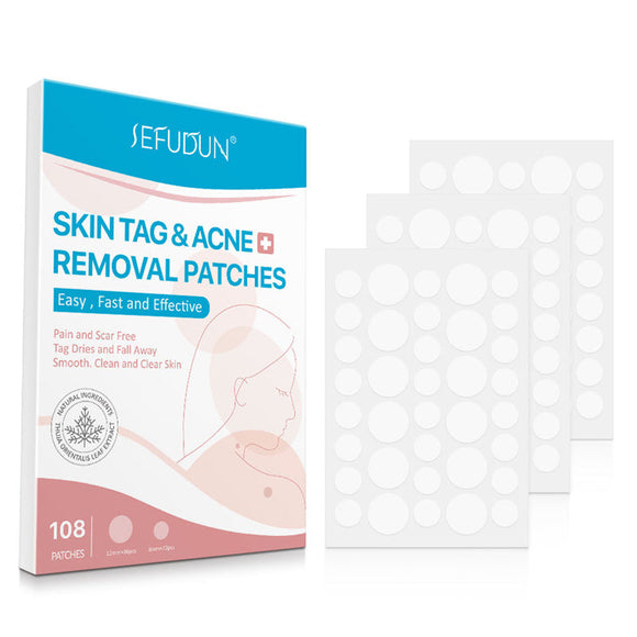 Natural Painless Auto Skin Tag Removal Kit Skin Tag Bands Remover Patches