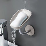 Punching Pasting Wall-mounted Dual Purpose Soap Dish For Bathroom Holder