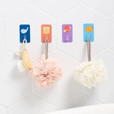 8PCS Cartoon Adhesive Wall Hooks Cute Wall Stickers for Office Home Kitchen