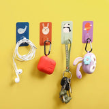 8PCS Cartoon Adhesive Wall Hooks Cute Wall Stickers for Office Home Kitchen