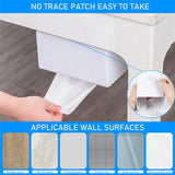 Creative Adhesive Bathroom Wall Mounted Tissue Dispenser Holder Box